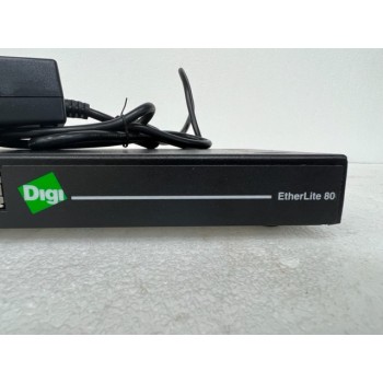 Digi 50000986-03 Etherlite 80 8 Port RJ-45 w/power supply